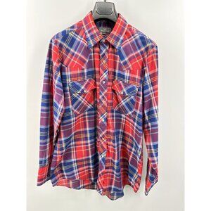 Sir William Long Sleeve Size L (16-16.5) Snap Western Shirt